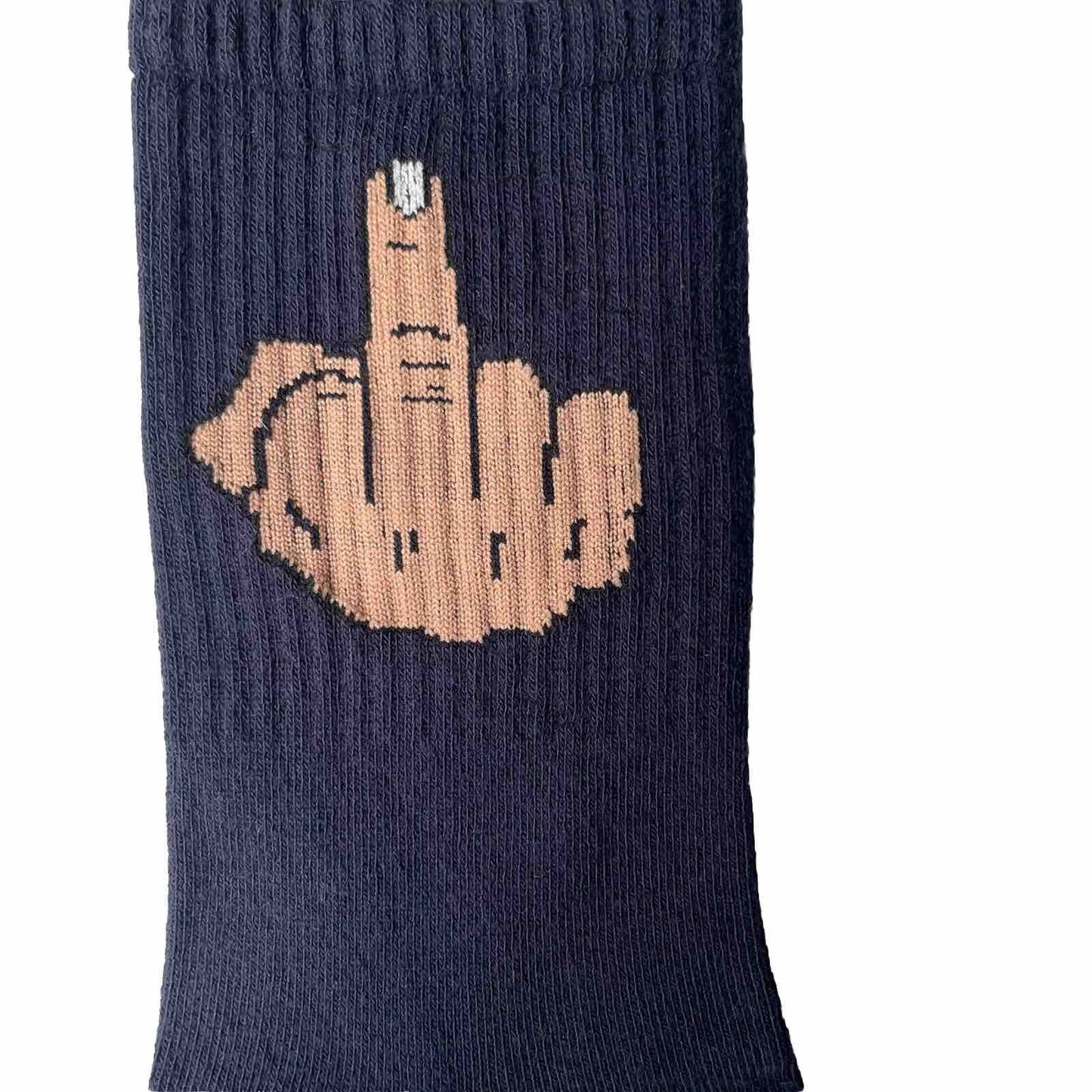Novelty Socks Middle Finger Top