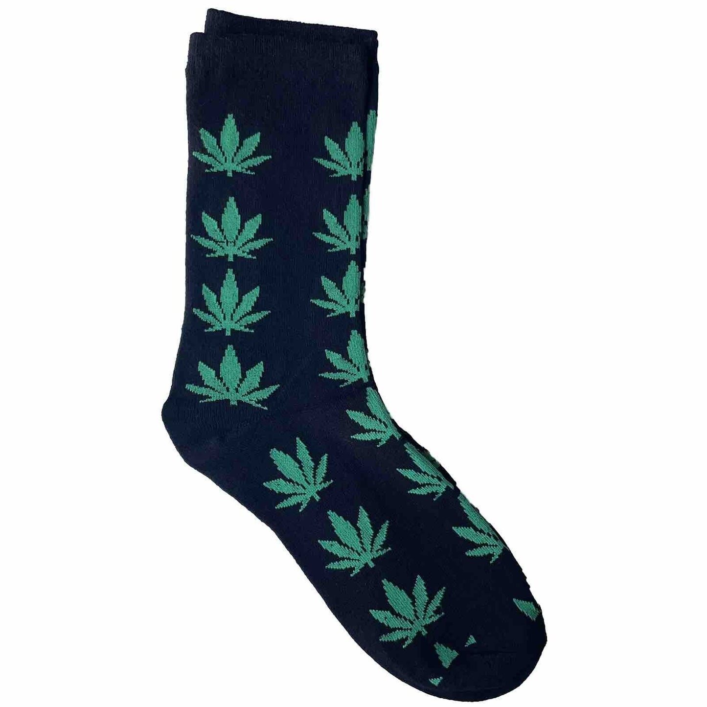 Novelty Socks Weed Green Leaves 