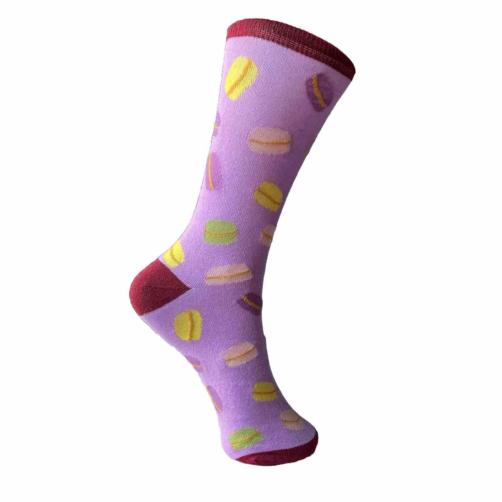 novelty fun socks macaroons