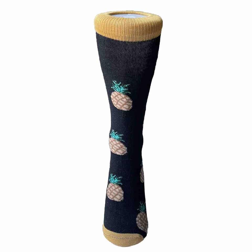 novelty fun socks pineapple front