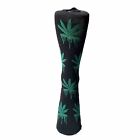 fun novelty socks weed melting leaves front